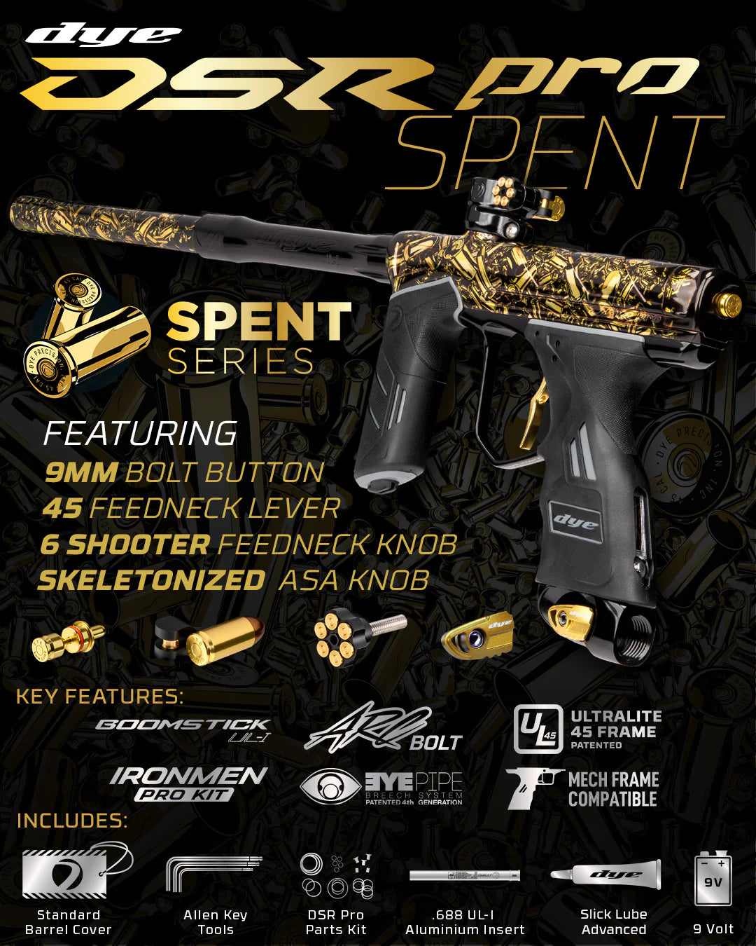 DSR Pro PGA Spent Gold/Black