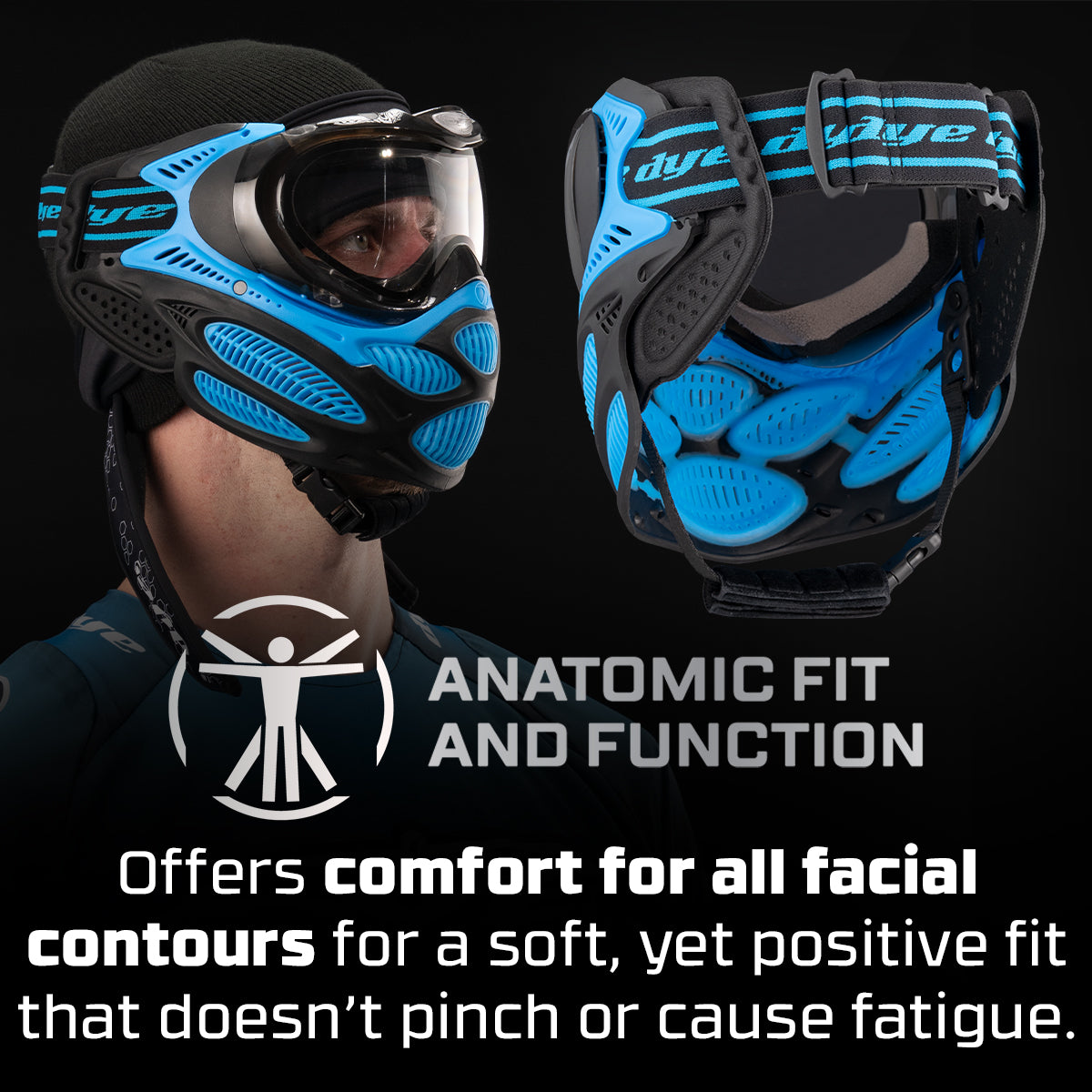 DYE i3 PRO GOGGLE - GLACIER CYAN