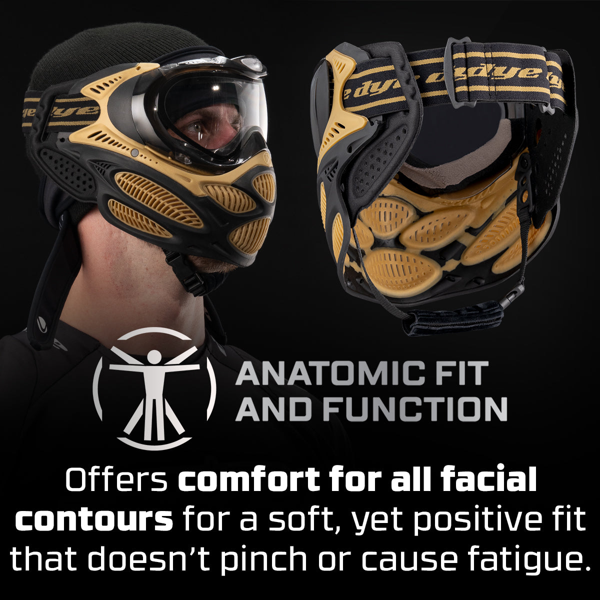 DYE i3 PRO GOGGLE - HERITAGE GOLD