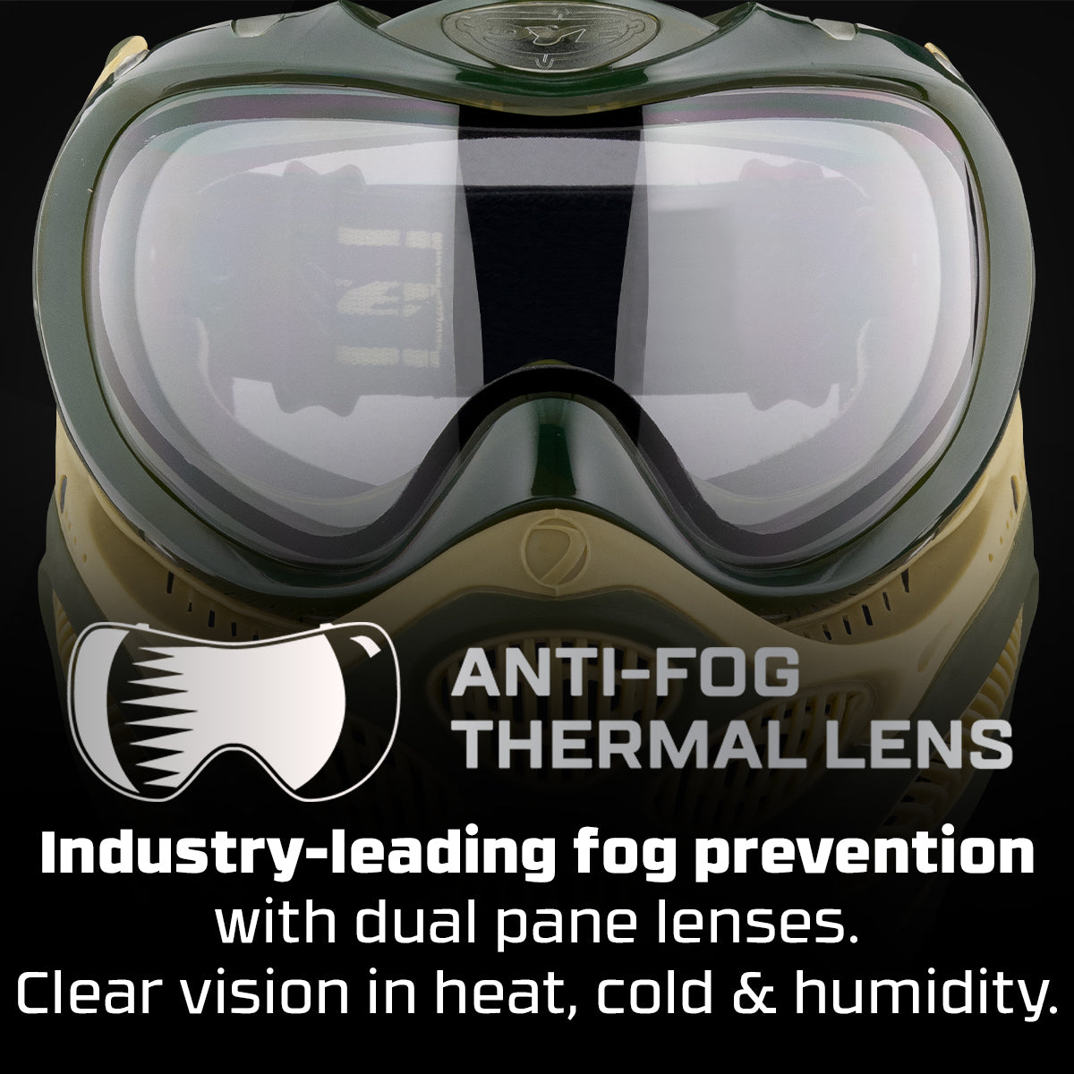 DYE i3 PRO GOGGLE - TAC OLIVE
