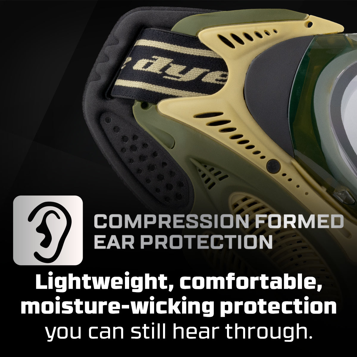 DYE i3 PRO GOGGLE - TAC OLIVE