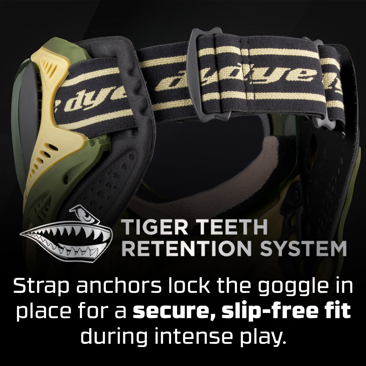 DYE i3 PRO GOGGLE - TAC OLIVE