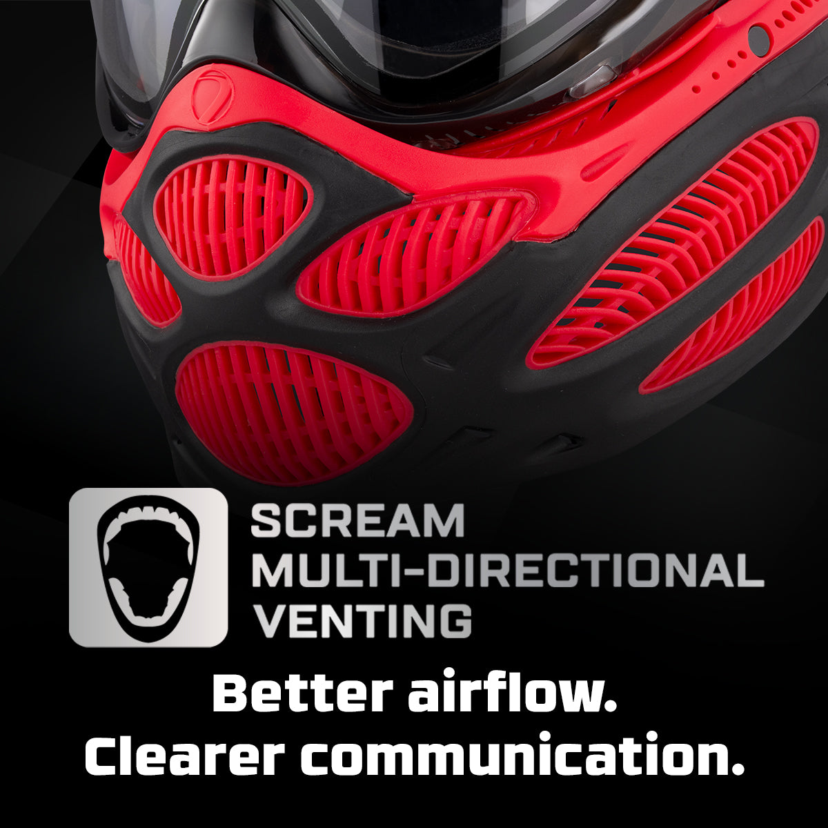 DYE i3 PRO GOGGLE - FIRE RED