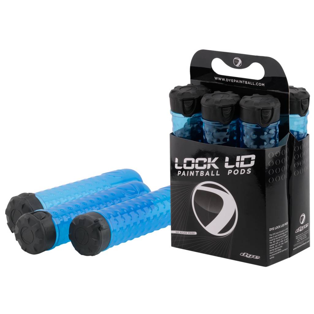 LLP Locklid 160Rnd cyan 6pk